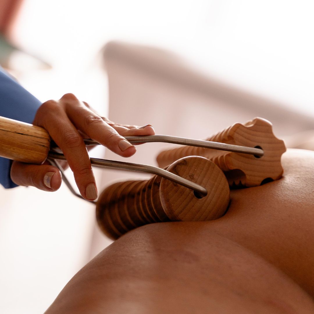 Roue de massage en quartz rose